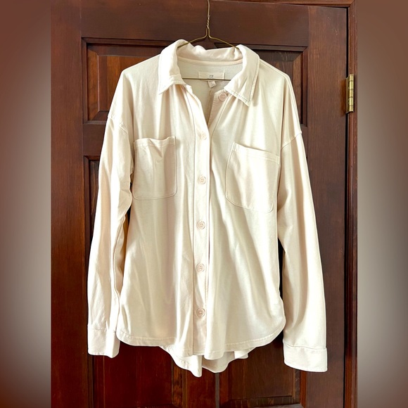 Thread & Supply Oversized Button Up Shirt - Picture 1 of 3